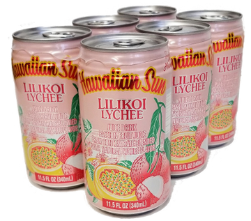Hawaiian Sun Drink - Lilikoi Lychee 11.5 oz (Pack of 6) **Limit 8 - 6/pks total per purchase transaction**