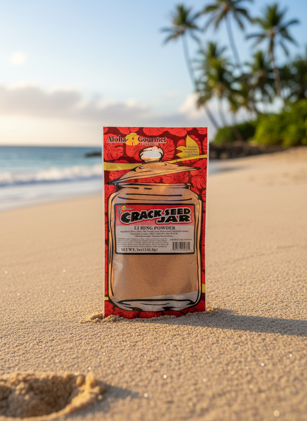 Aloha Gourmet Li Hing Powder - Authentic Hawaii Plum Powder Shaker Jar, 5 Oz