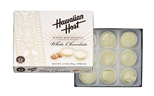 Hawaiian Host Whole Macadamias Covered in White Chocolate