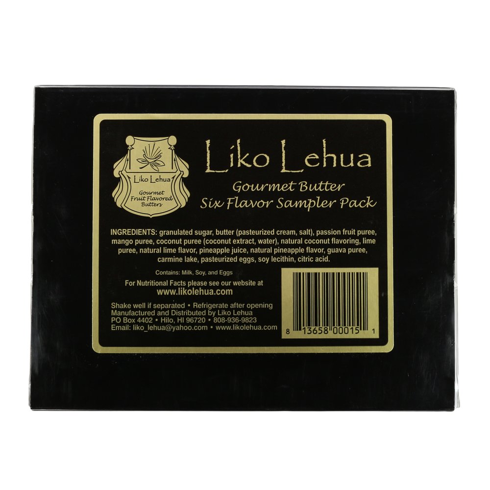 Liko Lehua Gourmet Butter 6-Flavor Sampler Pack