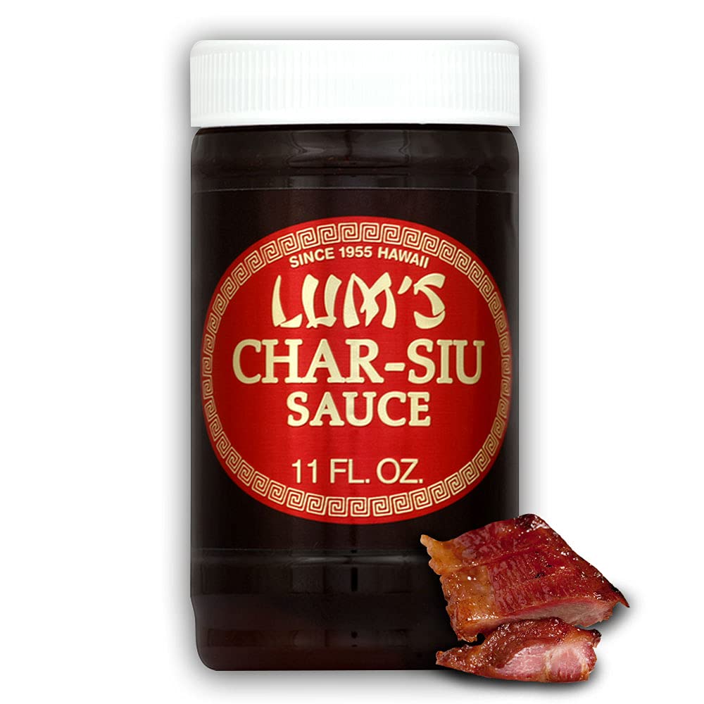 LUM'S Hawaiian Char-Siu (Sweet Roast Pork) BBQ Sauce Since 1955 - Chinese Char Grill Barbecue Marinade for Beef, Rib, Pork, Chicken & Duck, 11oz