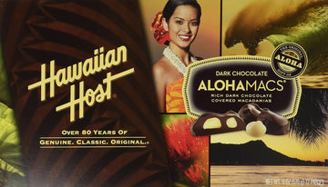 Hawaiian Host Alohamacs Dark Chocolate Covered Macadamia Nuts (1 Box)