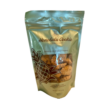 Chocolate Chip Macadamia Mini Bites / Premium Shortbread Cookies / Honolulu Cookie Company