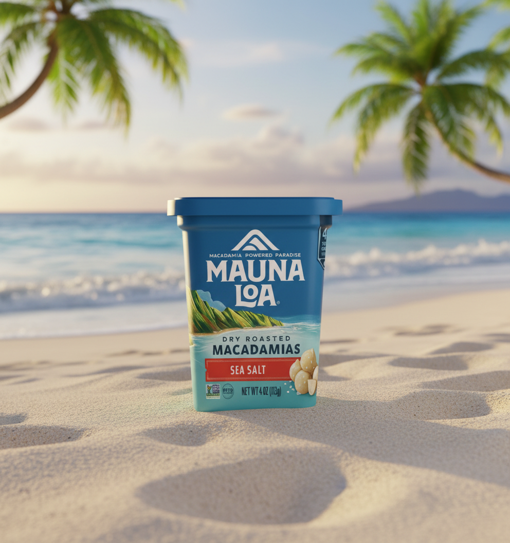 Mauna Loa Dry Roasted Macadamias, Sea Salt, 4 oz