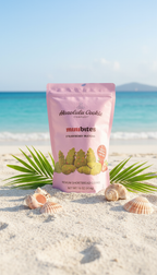 Honolulu Style Hawaiian Minibites Strawberry Matcha Premium Shortbread Cookies, 16 oz Resealable Bag - Mini Pineapple-Shaped Gourmet Cookies