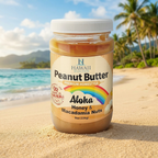 Hawaii Selection Honey Macadamia Nut Peanut Butter, Premium Homestyle, 8 oz