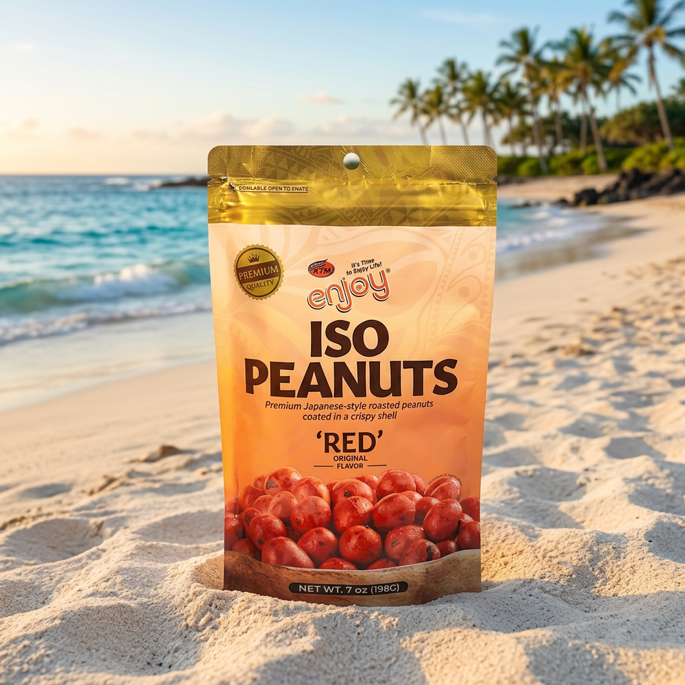 Enjoy Iso Peanuts Red, Crunchy Roasted, 7 oz Bag