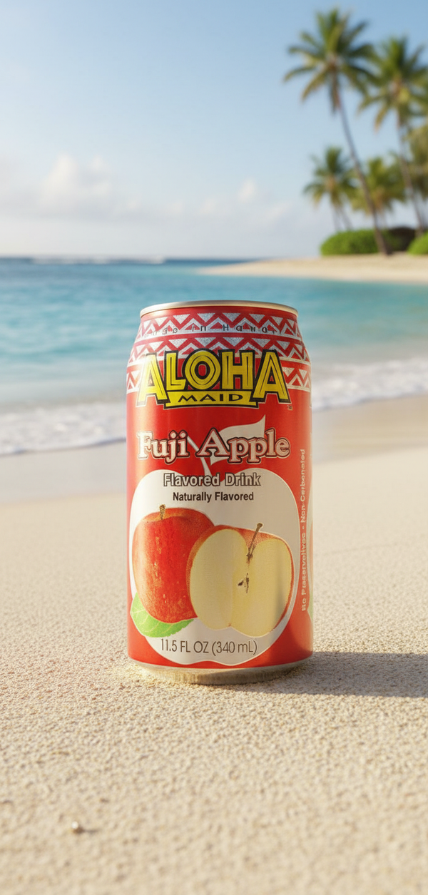Aloha Maid Fuji Apple Juice - Authentic Hawaiian Fruit Drink (11.5 oz Cans, Pack of 24)