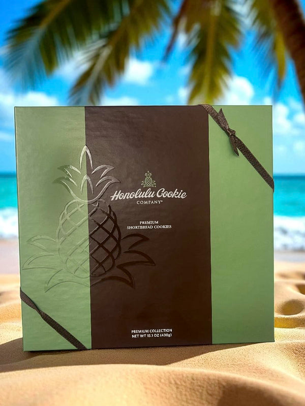 Honolulu Style Hawaiian Shortbread Gift Box – 27 Piece Assorted Tropical Gourmet Cookie Set