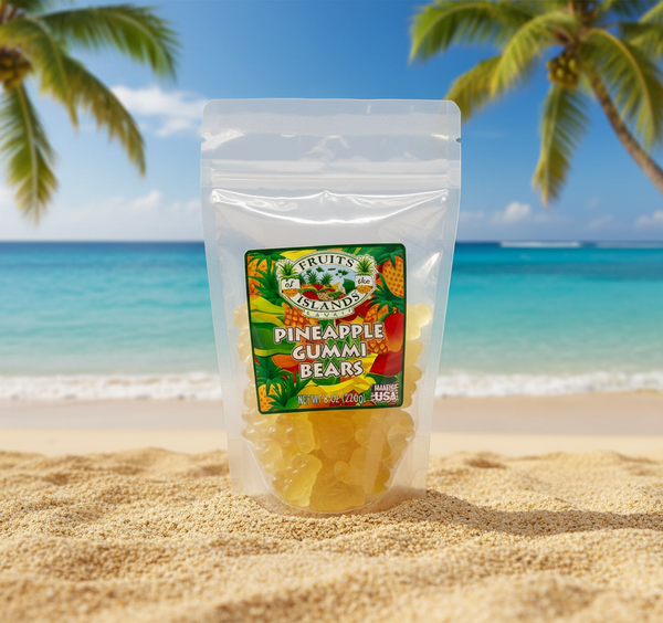 Pineapple Gummi Bears by Fruits of the Islands – Ultra Soft and Juicy Tropical Treats