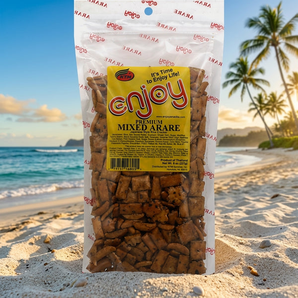 Enjoy Premium Mixed Arare, Authentic Island Snack Mix, 8 oz