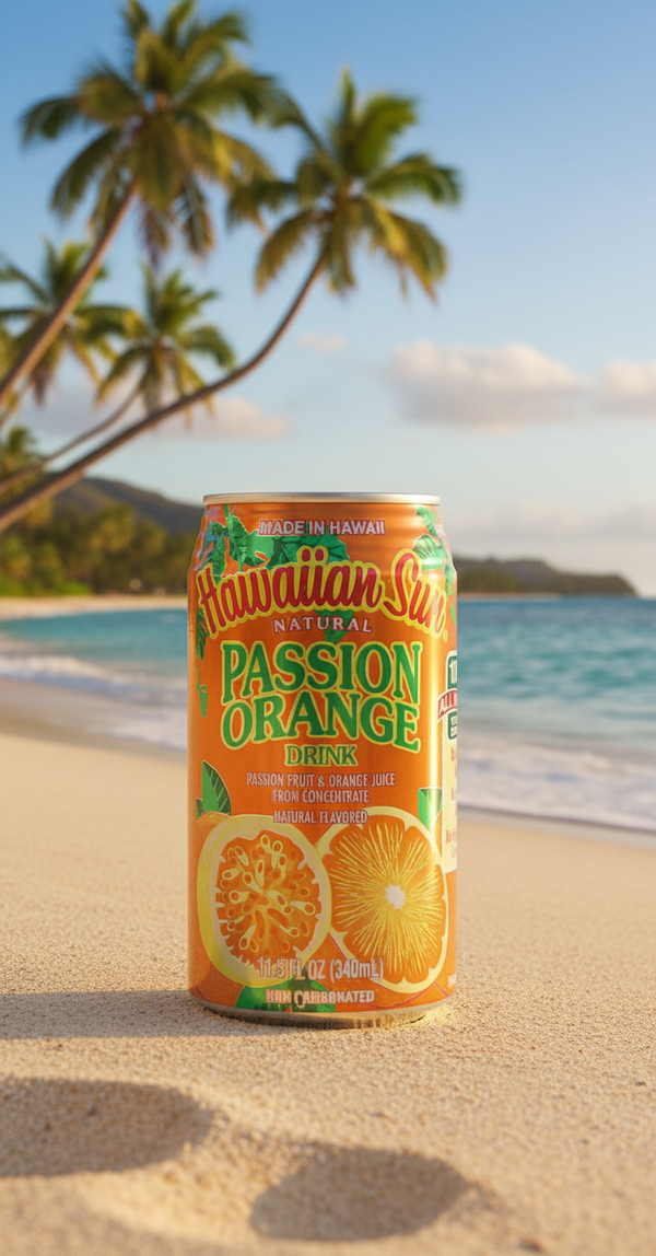 Hawaiian Sun Orange Passion Fruit Juice 11.5 oz — Choose Your Pack Size
