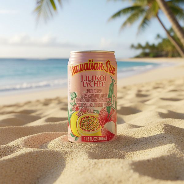 Hawaiian Sun Lilikoi Lychee Juice 11.5 oz — Choose Your Pack Size