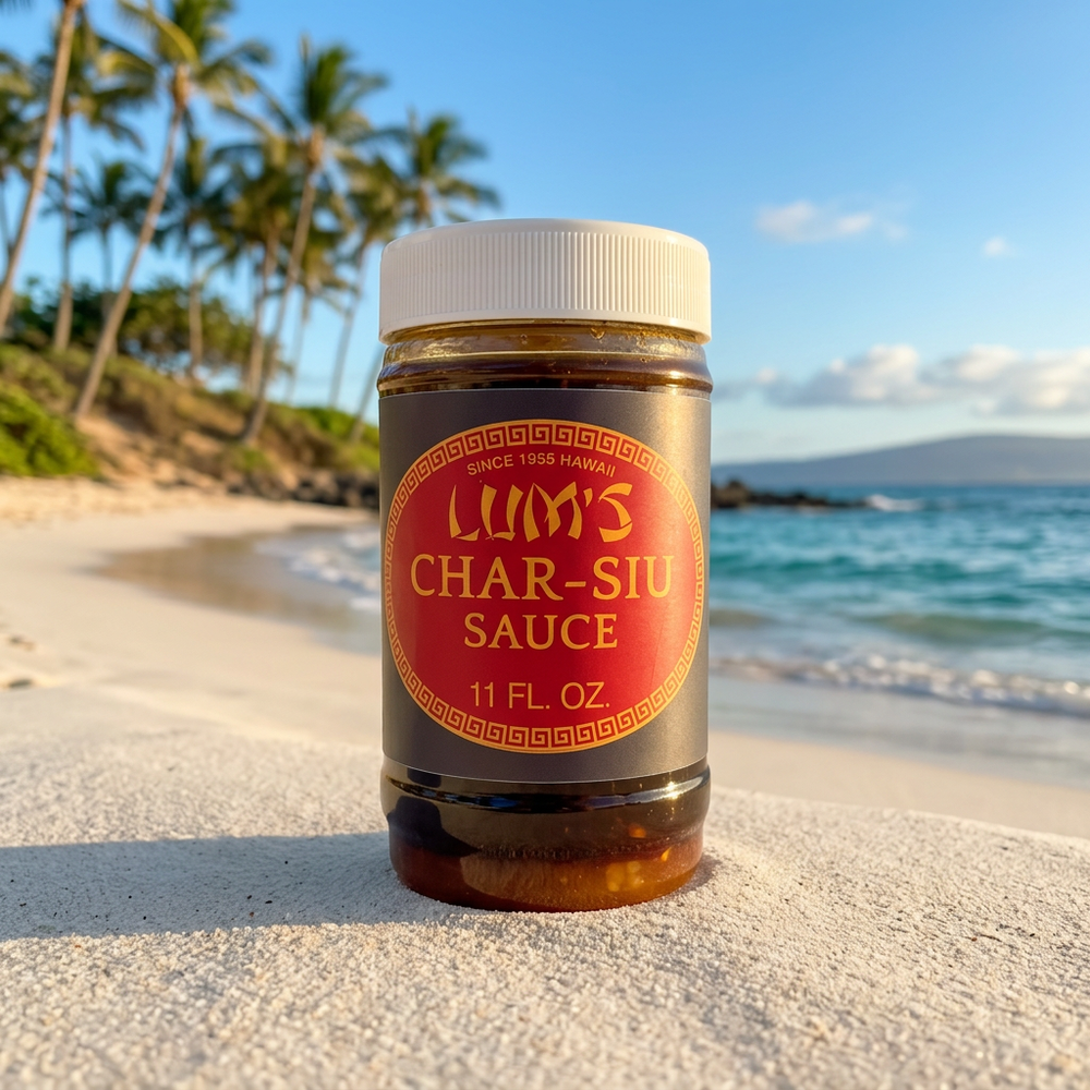 Lum's Hawaiian Char-Siu BBQ Sauce - Authentic Island-Crafted Marinade (11 oz, Pack of 2)