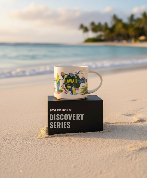 Starbucks Hawaii Discovery Series Ceramic Coffee Mug - 14 oz Tall Collector's Edition