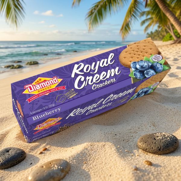Diamond Bakery Royal Creem Crackers, Blueberry, 8 oz Pack