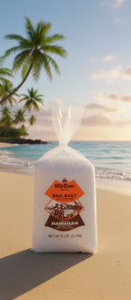 Authentic Hawaiian Sea Salt - Premium Medium Grain (5lb Bag) by Pa‘akai Inc