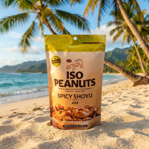 Enjoy Iso Peanuts Spicy Shoyu, Island-Spiced, 6oz Bag