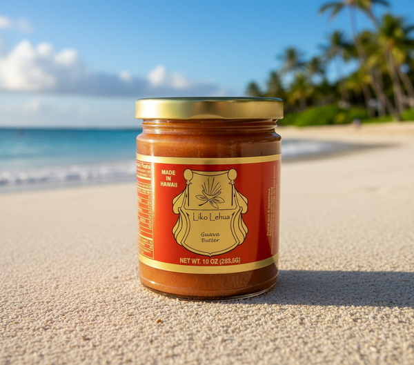 Liko Lehua Hawaiian Guava Fruit Butter - Authentic Island-Crafted Gourmet Spread, 10 oz