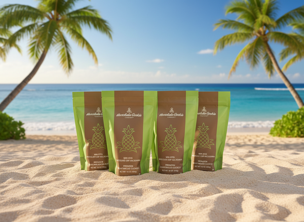 Honolulu Cookie Mini Bites Choc Chip Macadamia Shortbread, 16 Oz (4 Pack) ✈️ Arrives in 2 Days — FREE