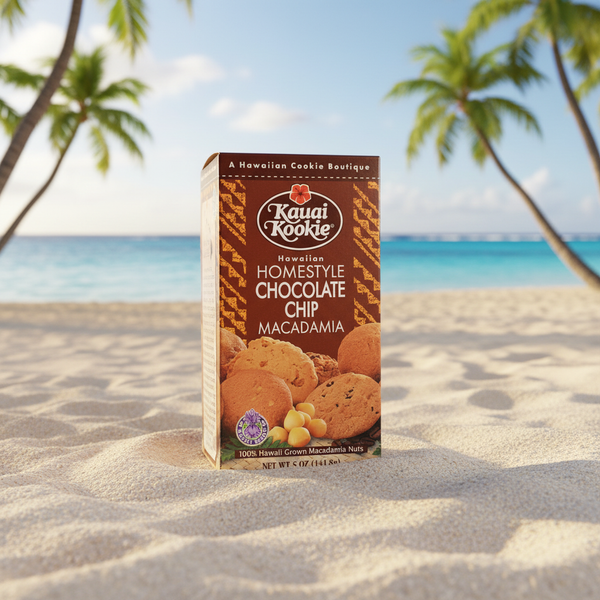 Kauai Kookie Macadamia Chocolate Chip Cookies – Authentic Hawaiian Home-Style Crispy Treats