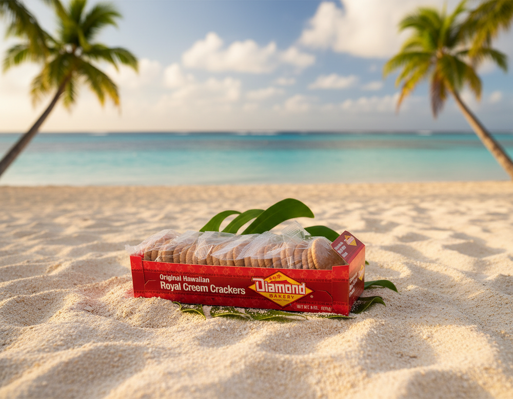 Diamond Bakery Original Hawaiian Saloon Pilot Crackers - Timeless Island Style Flatbread (9 oz)