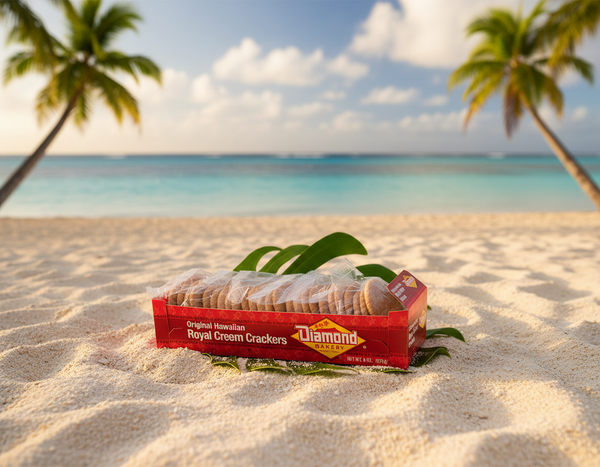 Diamond Bakery Original Hawaiian Saloon Pilot Crackers - Timeless Island Style Flatbread (9 oz)