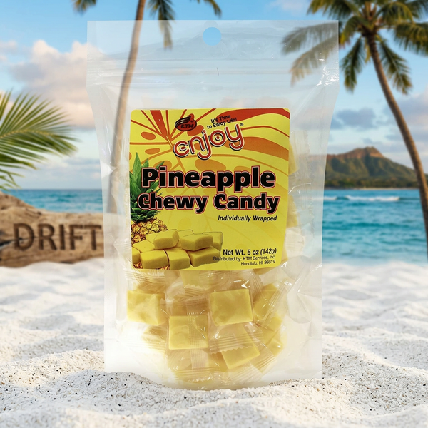 Enjoy Pineapple Chewy Candy, Authentic Tropical Flavor, 5 oz