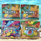 NOMS Hawaiian Gummy Snack Variety Pack - 4 Resealable Bags of Tropical Bursts, Worms & Bears