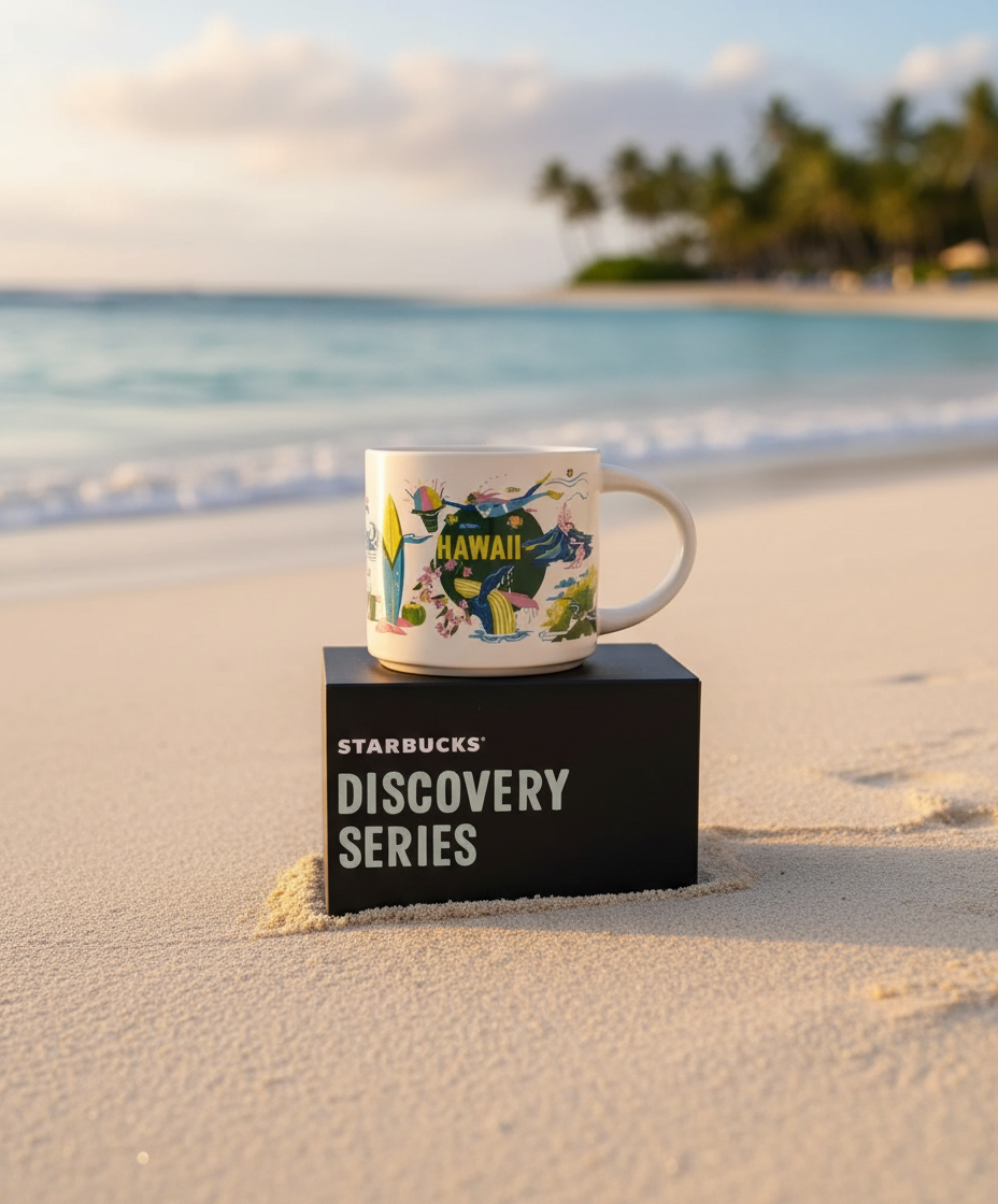 Starbucks Hawaii Discovery Series Ceramic Coffee Mug - 14 oz Tall Collector's Edition