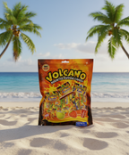Family Volcano Assorted Popping Candy - 150 Pack Bulk Bag (Cola, Strawberry, Green Apple) - 7.9oz Novelty Treats