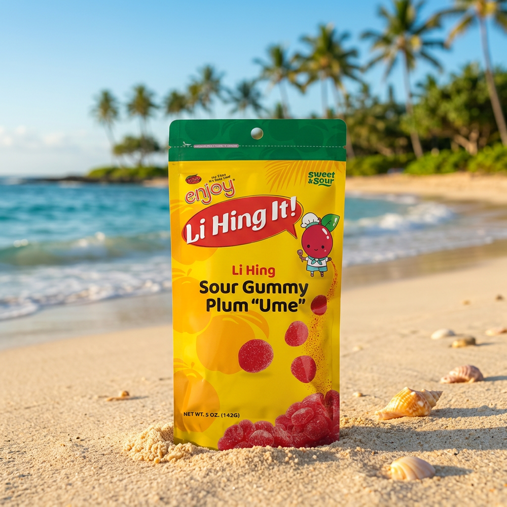 Li Hing It! Sweet & Sour Ume Plum Gummies, 5 oz Bag
