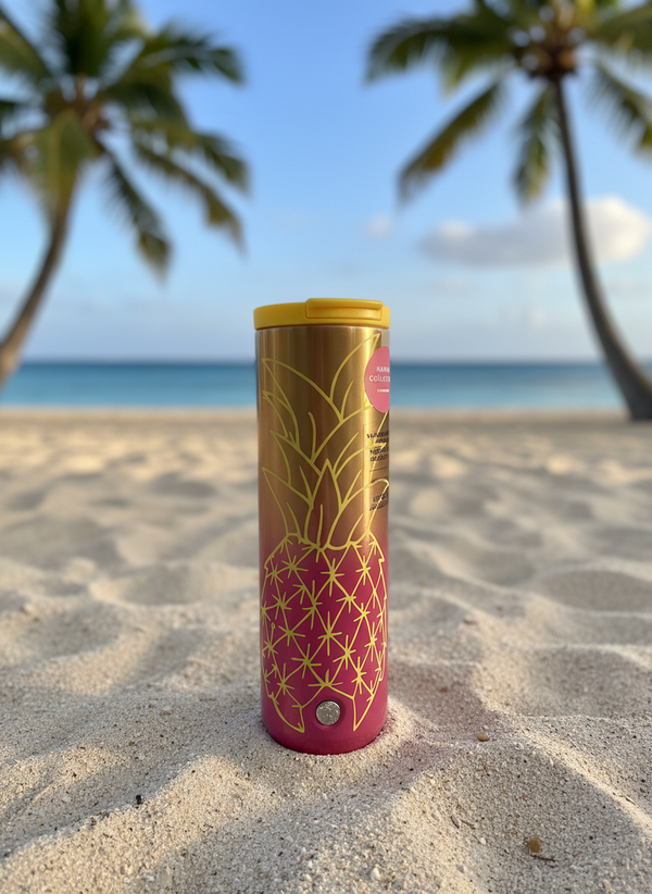 Starbucks Hawaii Collection 16oz Stainless Steel Pineapple Tumbler - Limited Edition Island Exclusive