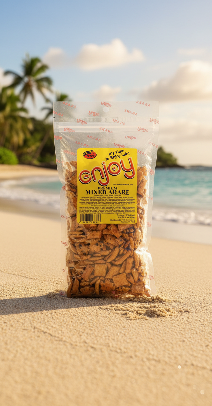 Enjoy Mix Arare - Authentic Hawaiian Style Traditional Rice Crackers, 8 Oz Bag