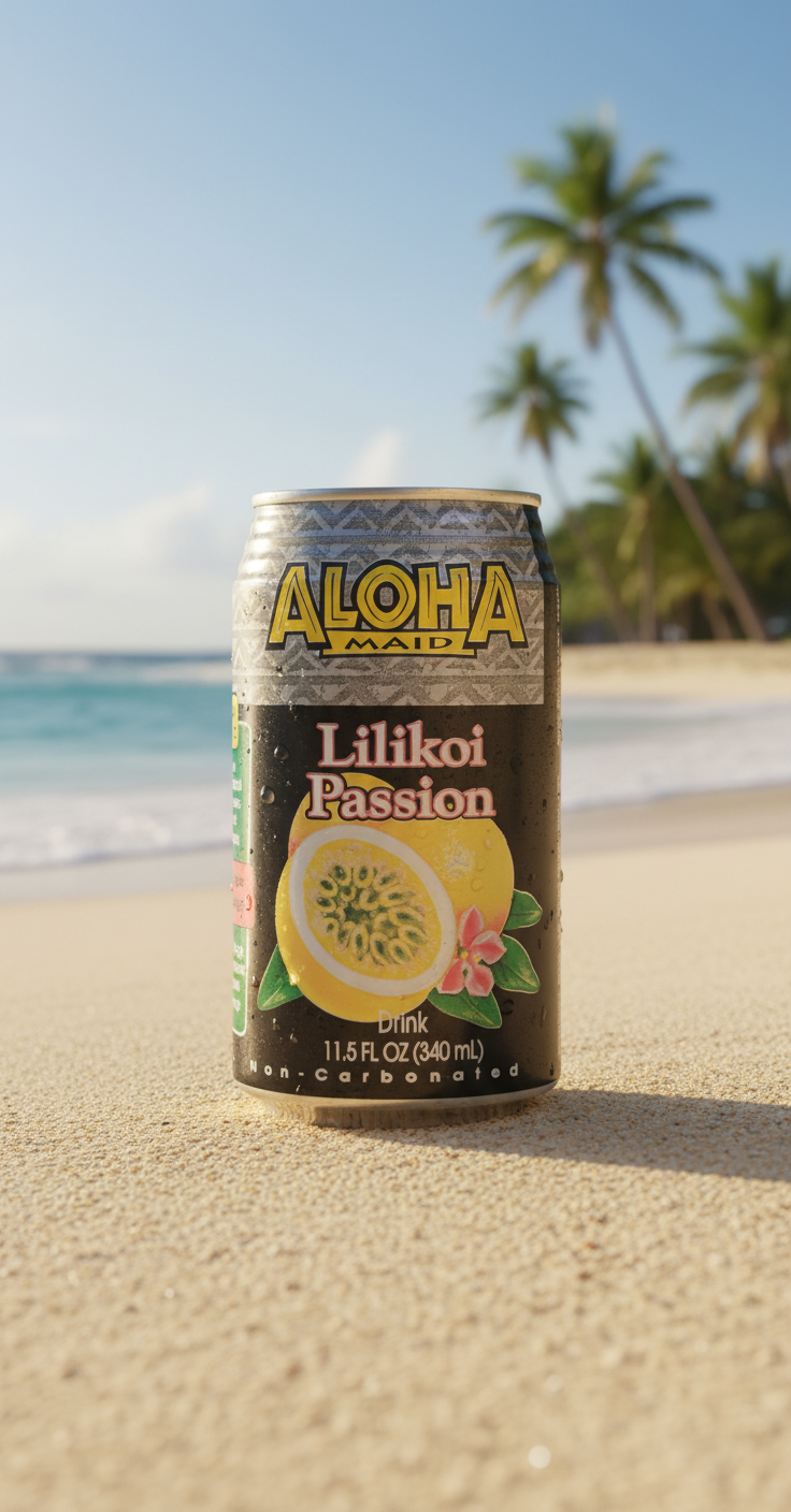 Aloha Maid Lilikoi Passion Fruit Juice - Authentic Island-Crafted Refreshment, 11.5 oz (Pack of 6)