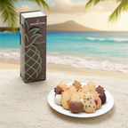 Honolulu Cookie Company - Pineapple Wrap Box Medium (14 pc) | Signature Hawaiian Shortbread Selection