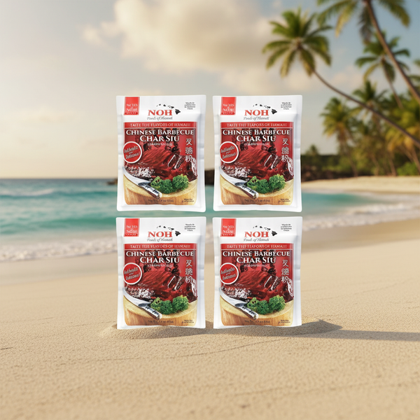 NOH Chinese Barbecue Char Siu Seasoning Mix - Authentic Island-Style Marinade (2.5 oz Packet, Pack of 4)