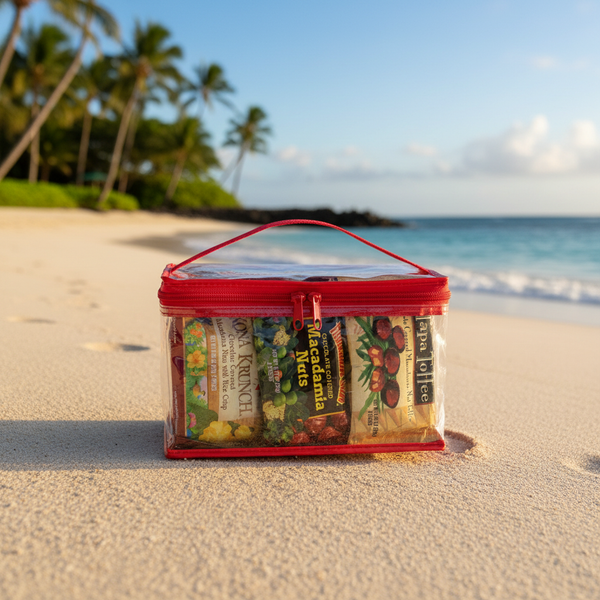 Hawaiian Sun Variety Bag - Assorted Chocolate Covered Macadamia Nuts & Kona Krunch (15 Pouches)