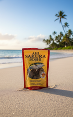Hawaiian Ahi Sakura Boshi Teriyaki Fish Jerky - Wild-Caught Yellowfin Tuna - Authentic Island Crafted Pupu (7.5 oz)