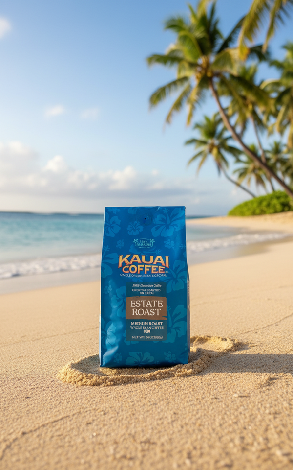 Kauai Coffee Single Origin Kauai Prime Grade Medium Roast Whole Bean - 1.5 lb — ✈️ Arrives in 2 Days — FREE
