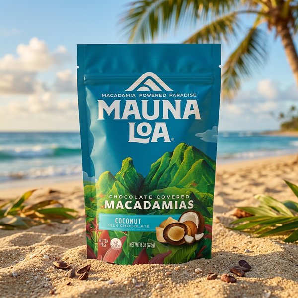 Mauna Loa Milk Chocolate Coconut Macadamia Nuts, Premium, 7 oz Bag