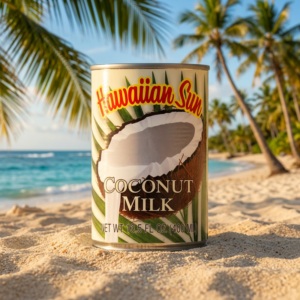 Hawaiian Sun Coconut Milk, Premium Culinary Base, 13.5 fl oz