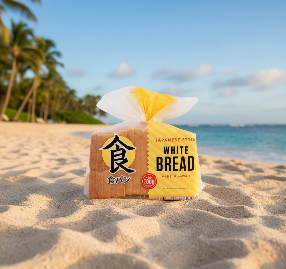 La Tour Bakehouse Japanese Style White Bread - Soft & Airy Shokupan Loaf, 18 oz