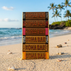 Kona Bar Luau Variety Pack, Kona Coffee Chocolate Bars, 6 Count