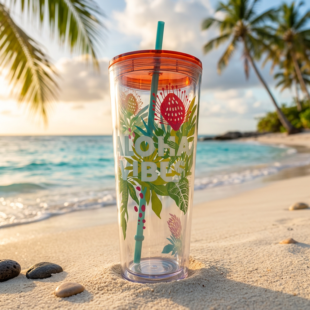 Starbucks Hawaii Aloha Vibes Tumbler, 24oz Cold Cup