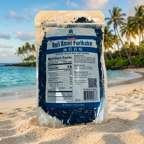MISHIMA Nori Komi Furikake, Flavorful Seaweed Sesame Seasoning, 15.87 oz