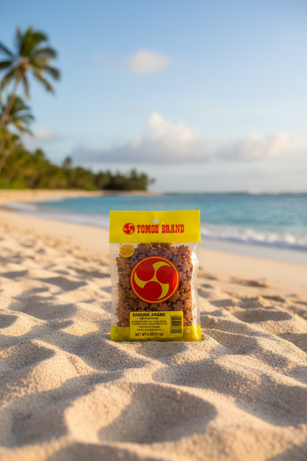 Tomoe Brand Sakura Arare Rice Crackers | Authentic Hawaii Island Snacks | 2-Bag Value Pack (4 oz each)