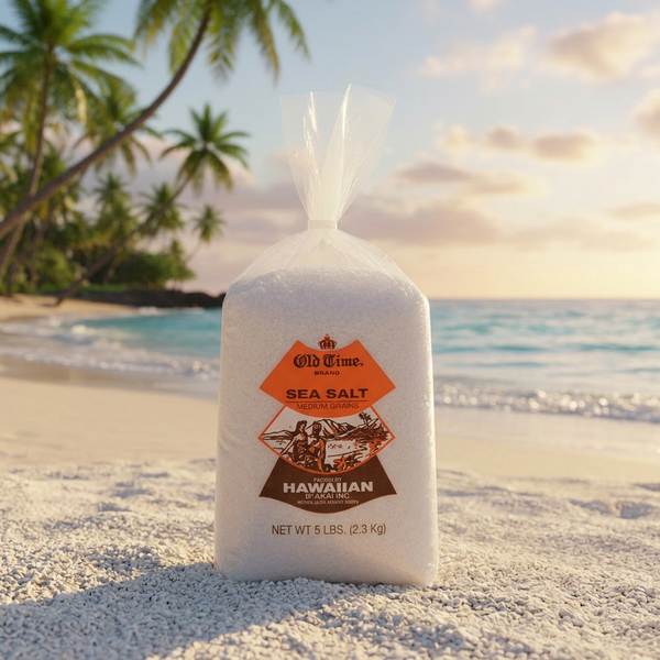 Authentic Hawaiian Sea Salt - Premium Medium Grain (5lb Bag) by Pa‘akai Inc