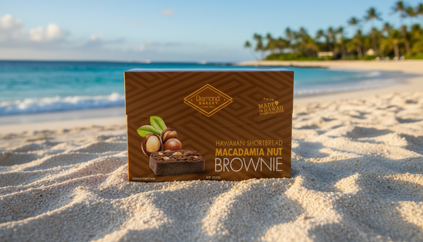Diamond Bakery Hawaiian Macadamia Shortbread Cookies - Rich Brownie Flavor (4.0oz)