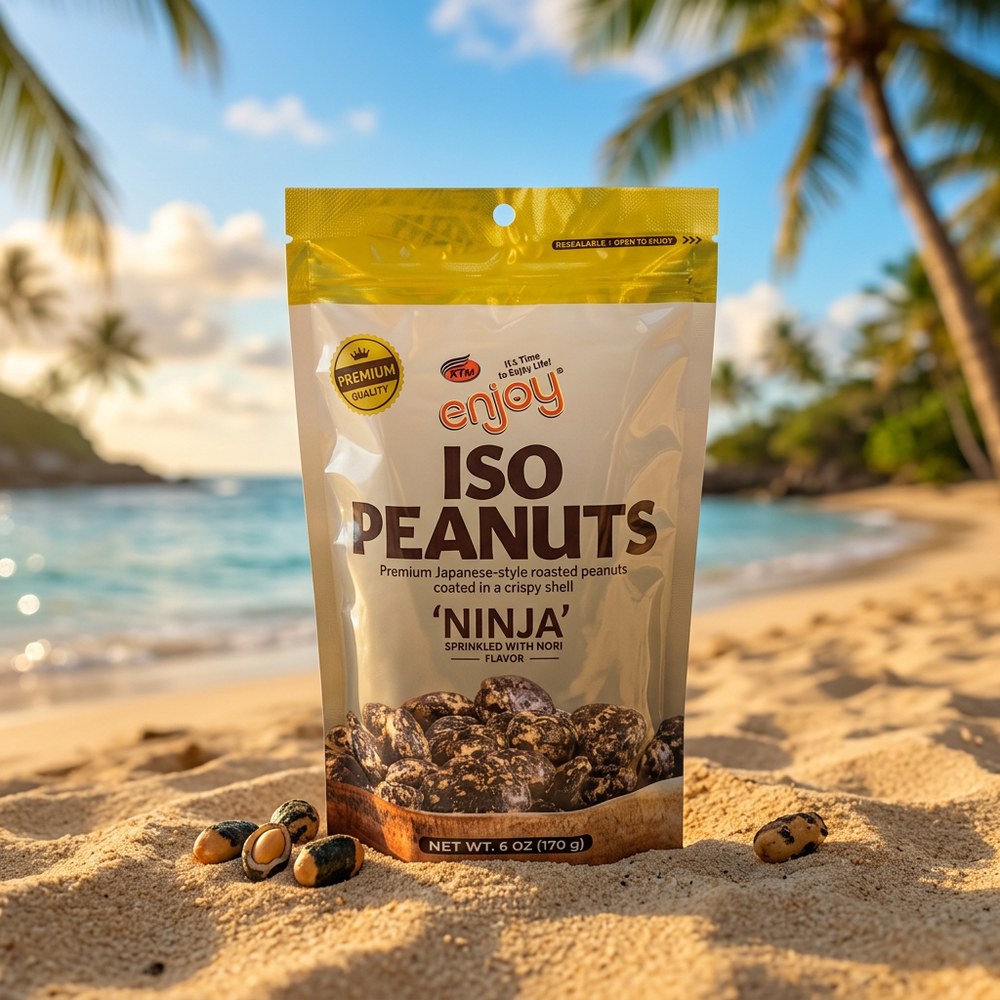 Enjoy Iso Peanuts Ninja, Premium Roasted, 6 oz Bag